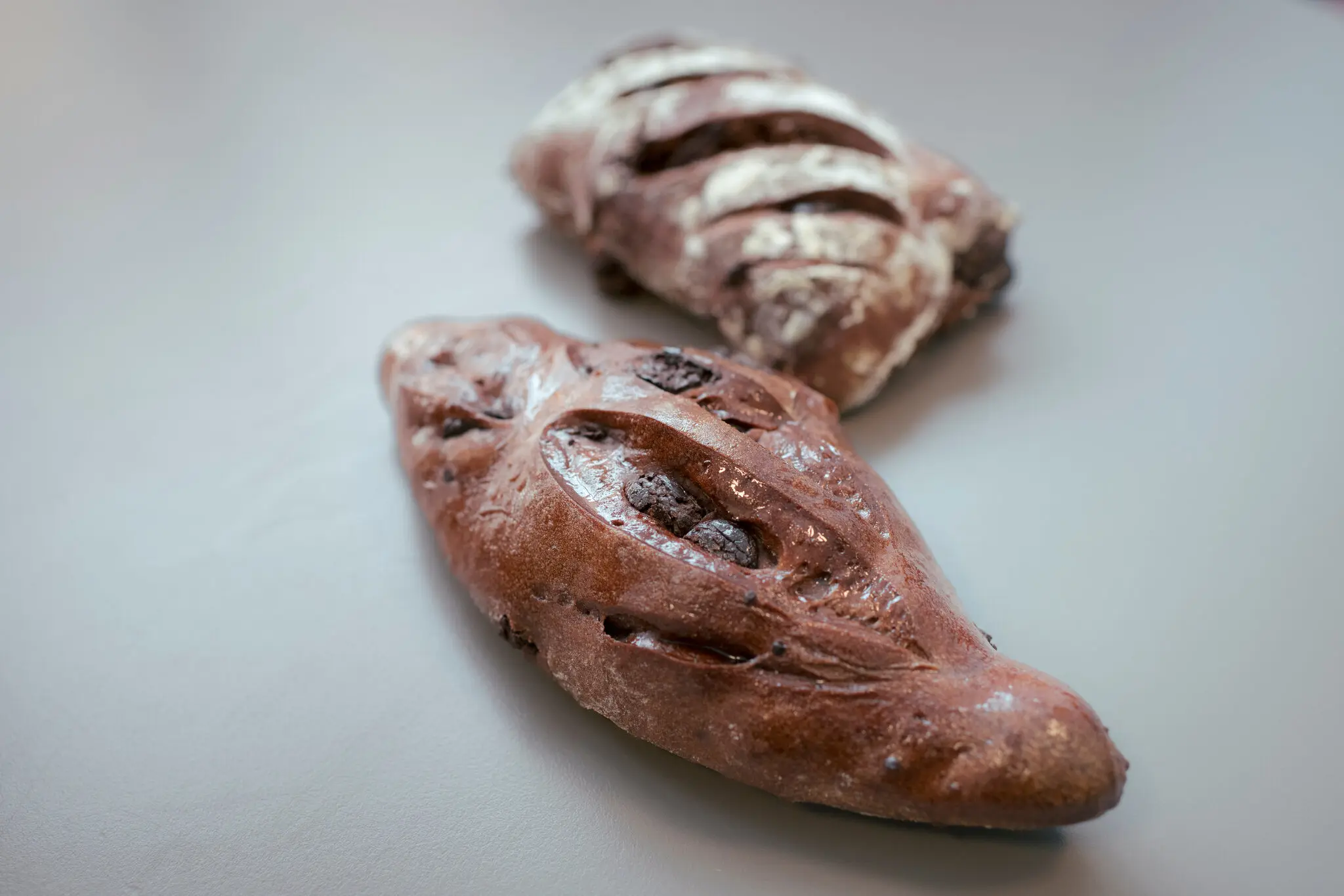 Зразки хліба, розроблені панами Гіллуа та містером Чічері для подачі в їдальні Олімпійського селища.